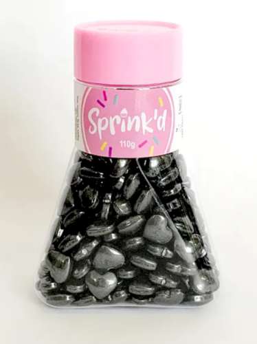 Sprink'd Sprinkles - Hearts Black